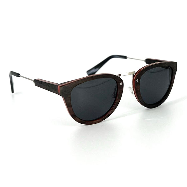 Ebony Wood Sunglasses with Black Lens