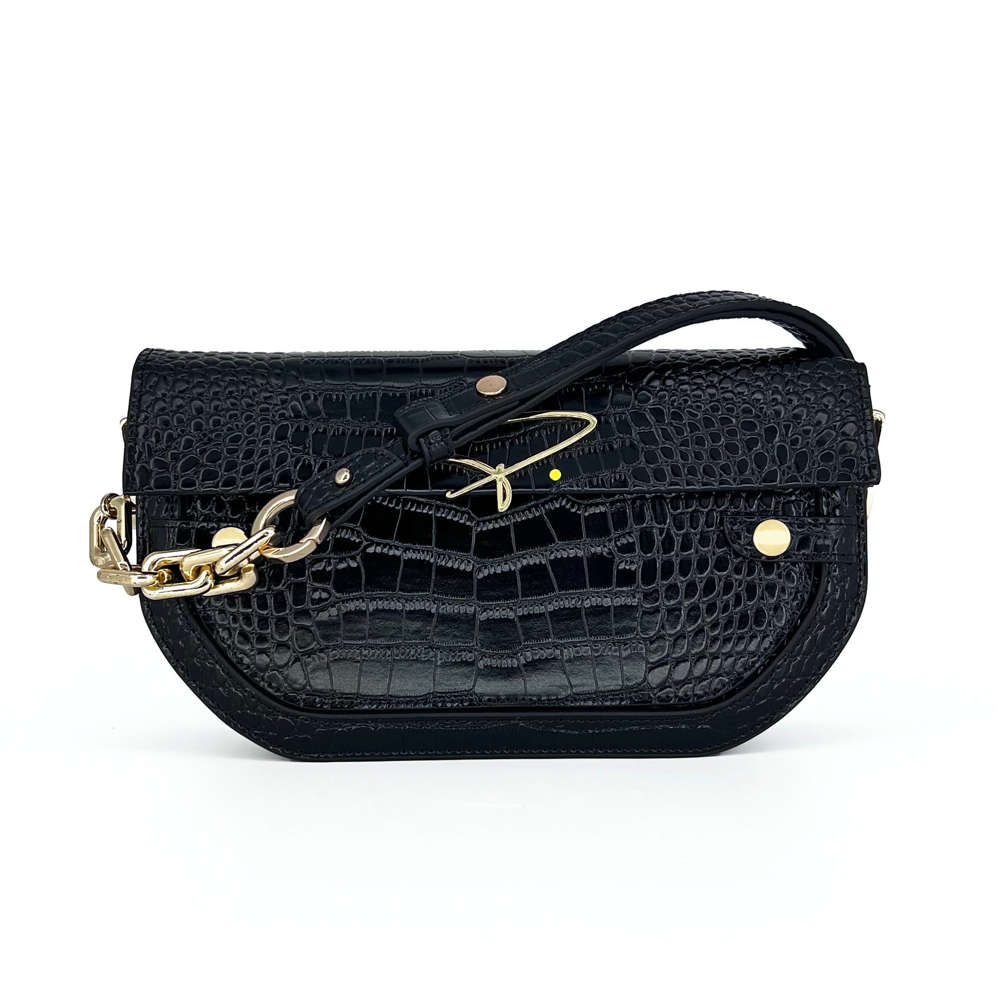 239E SIGNATURE SHOULDER BAG IN BLACK