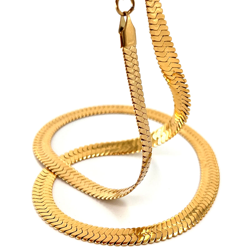 6TH AVE GOLD SNAKE NECKLACE