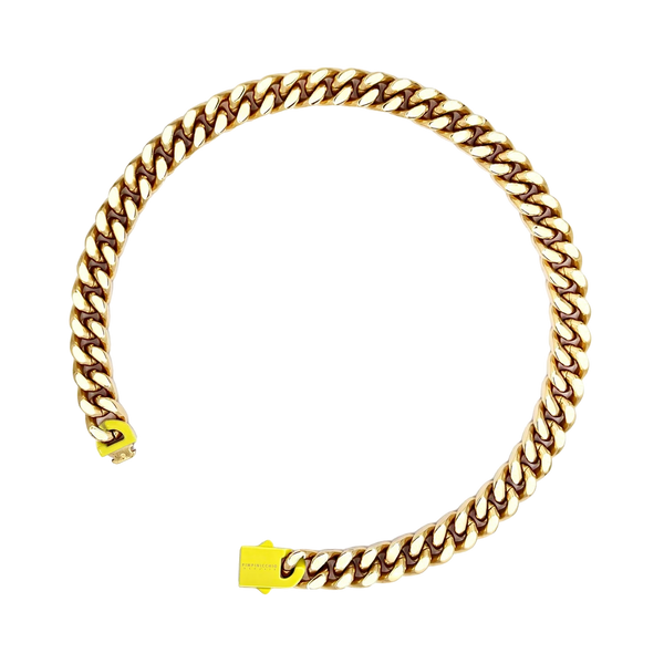 10TH AVE GOLD AND YELLOW CURB CHAIN NECKLACE