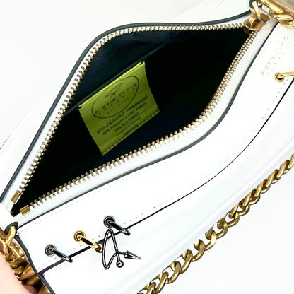 140E TUBE CROSS - BODY BAG IN BLACK WITH CHAIN - Pimpinicchio New York