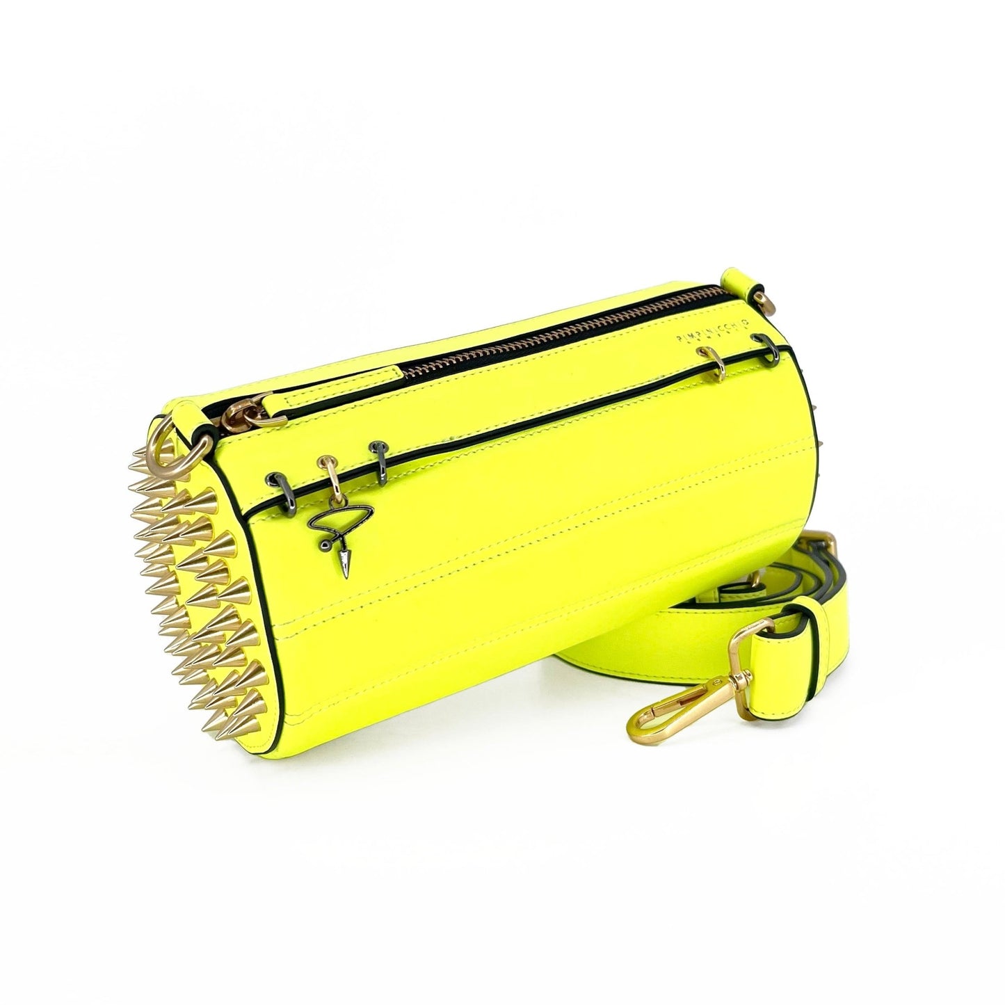 140E TUBE CROSS - BODY BAG IN YELLOW WITH CHAIN - Pimpinicchio New York