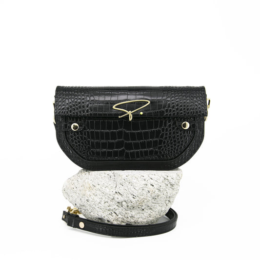 239E SIGNATURE SHOULDER BAG IN BLACK