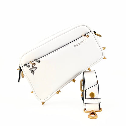 200W ASYMMETRICAL BELT BAG IN WHITE - Pimpinicchio New York