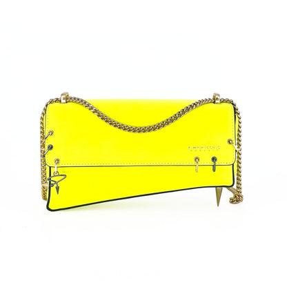 30H ASYMMETRICAL CHAIN BAG IN BLACK - Pimpinicchio New York