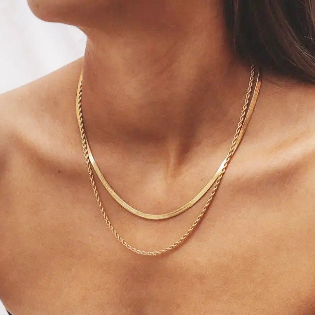 3RD AVE GOLD ROPE CHAIN NECKLACE - Pimpinicchio New York