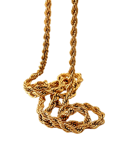 3RD AVE GOLD ROPE CHAIN NECKLACE - Pimpinicchio New York