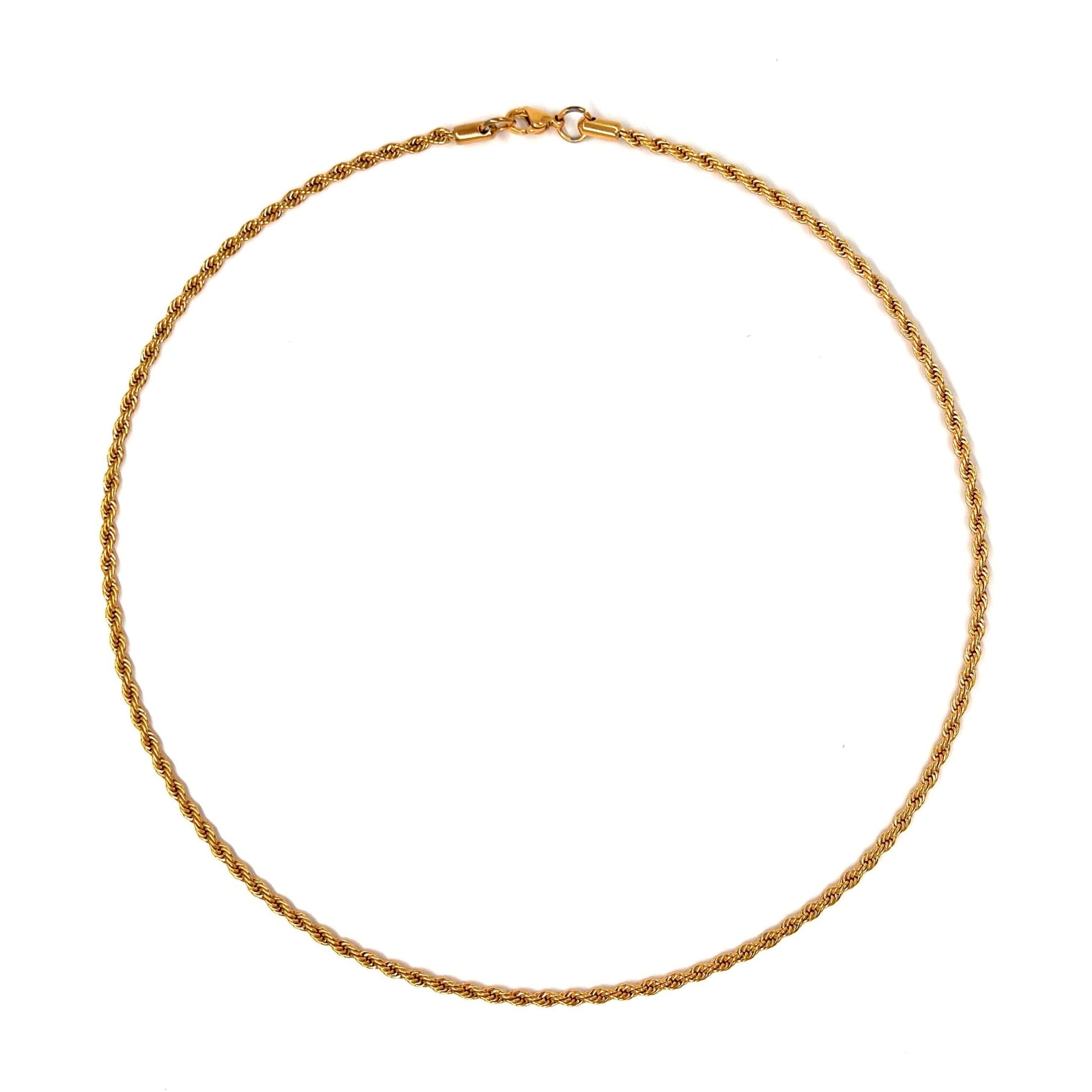 3RD AVE GOLD ROPE CHAIN NECKLACE - Pimpinicchio New York