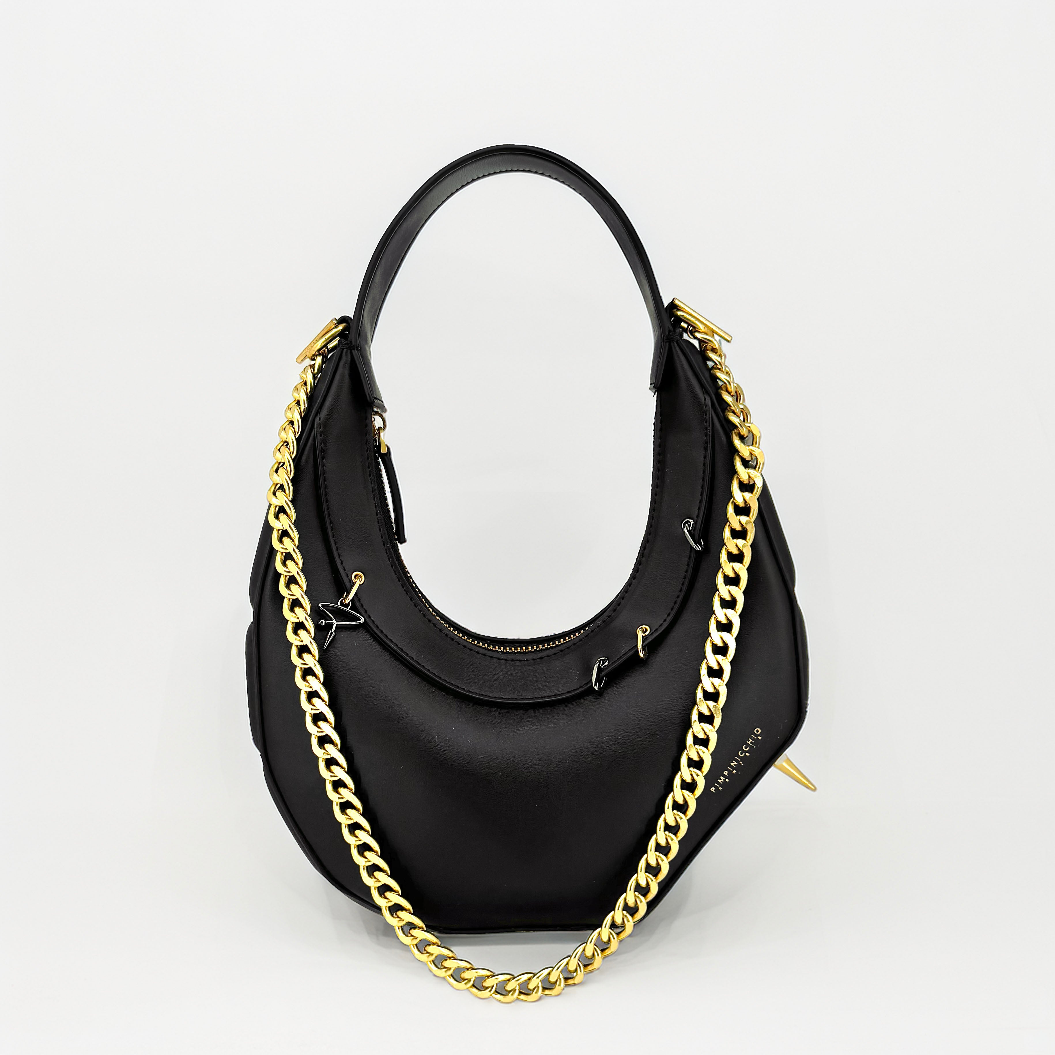 515W Asymmetrical Hobo Bag In Black