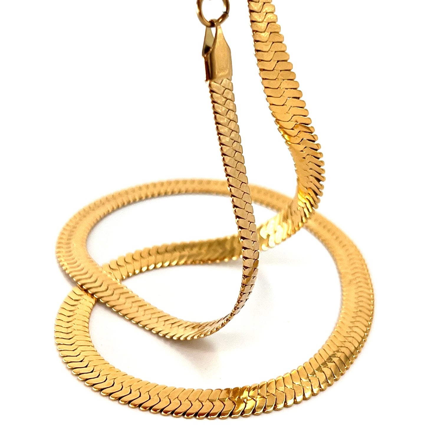 6TH AVE GOLD SNAKE NECKLACE - Pimpinicchio New York