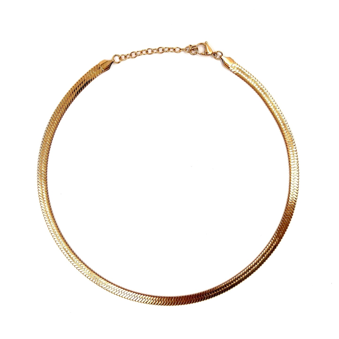 6TH AVE GOLD SNAKE NECKLACE - Pimpinicchio New York