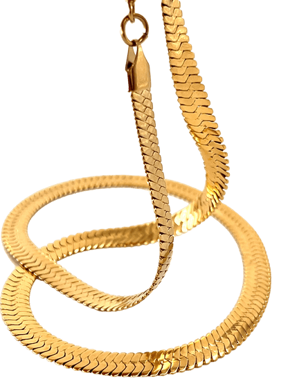 6TH AVE GOLD SNAKE NECKLACE - Pimpinicchio New York