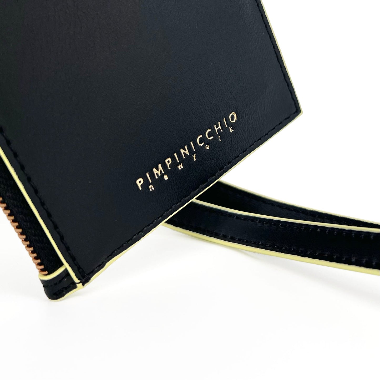 80L CARD CASE ON KEYRING IN BLACK - Pimpinicchio New York