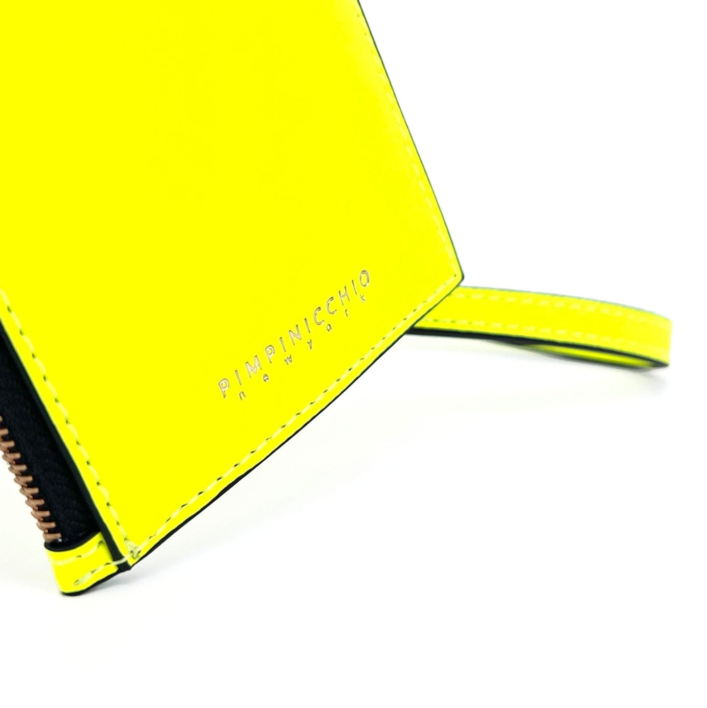 80L CARD CASE ON KEYRING IN YELLOW - Pimpinicchio New York