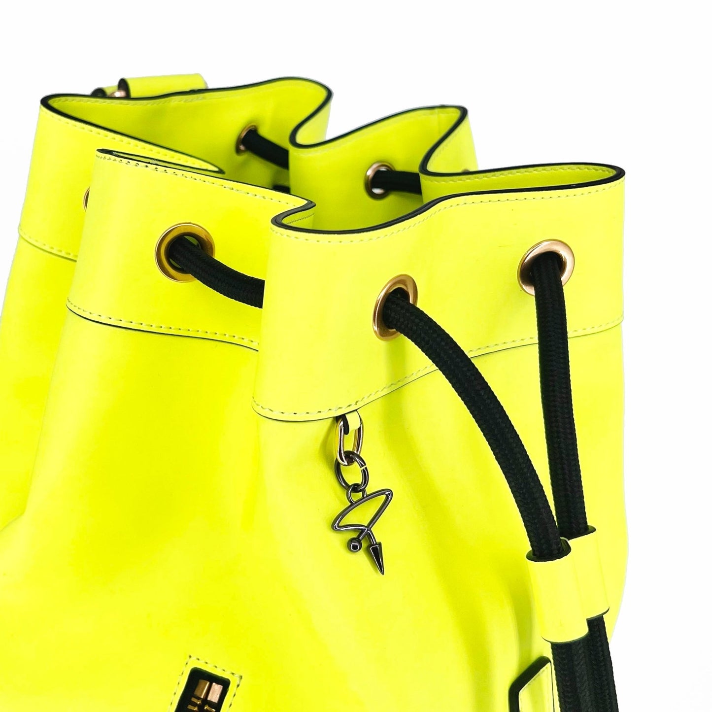 88G Bucket Backpack IN WHITE AND YELLOW - Pimpinicchio New York