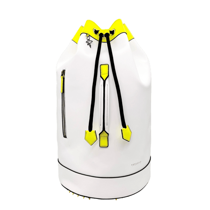 88G Bucket Backpack IN WHITE AND YELLOW - Pimpinicchio New York