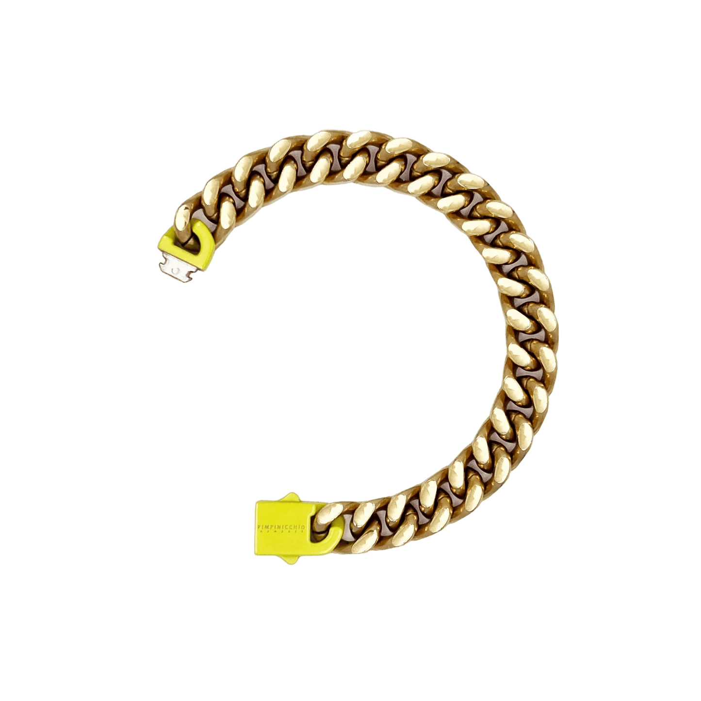 9TH AVE GOLD AND YELLOW CURB CHAIN BRACELET - Pimpinicchio New York