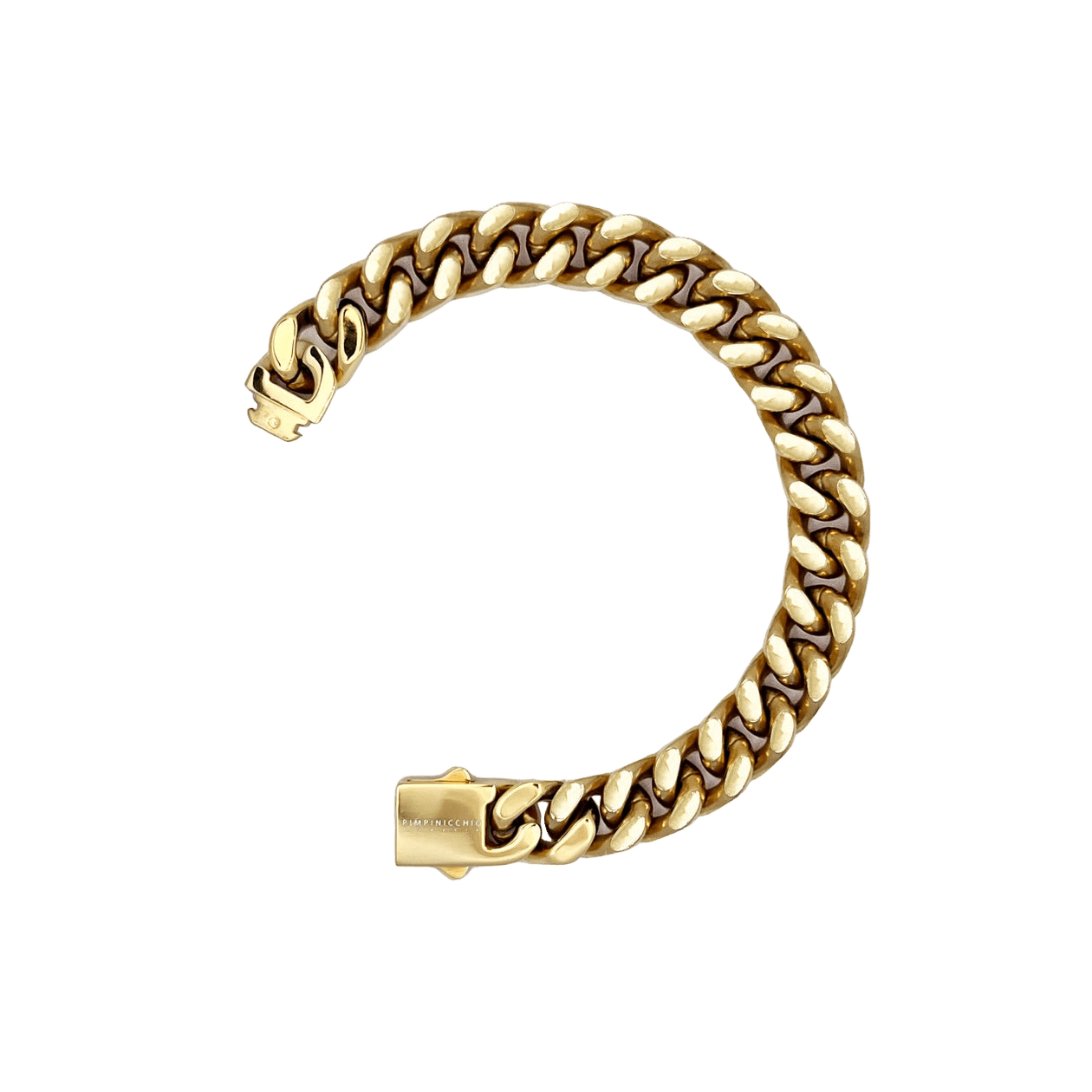 9TH AVE GOLD CURB CHAIN BRACELET IN GOLD - Pimpinicchio New York