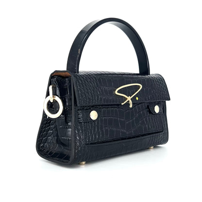 301W SIGNATURE HANDLE BAG IN BLACK