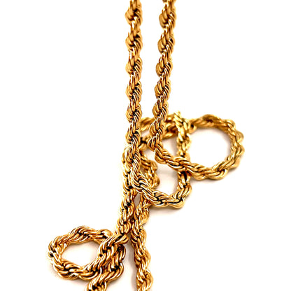 COLLANA CON CATENA IN CORDA D'ORO 3RD AVE