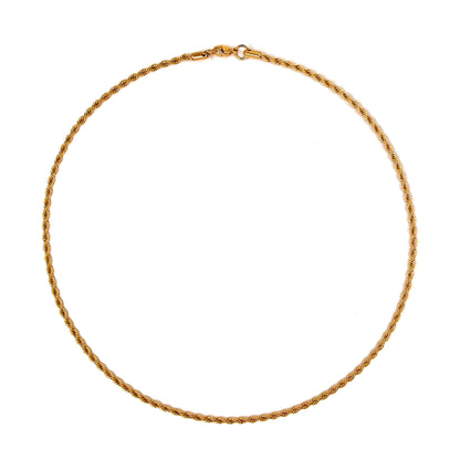 COLLANA CON CATENA IN CORDA D'ORO 3RD AVE