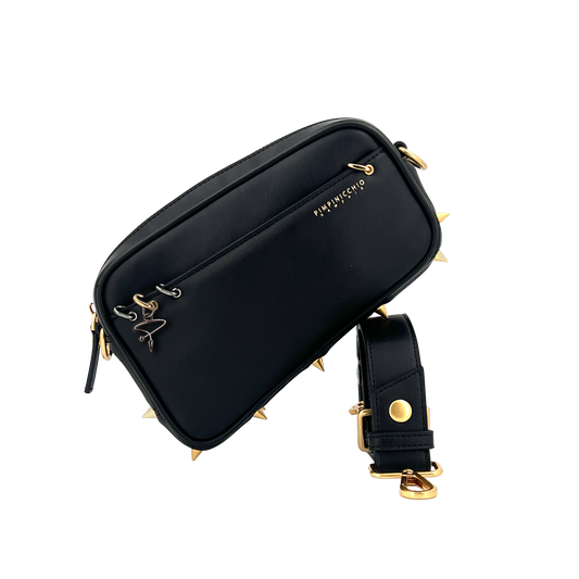 200W ASYMMETRICAL BELT BAG IN BLACK