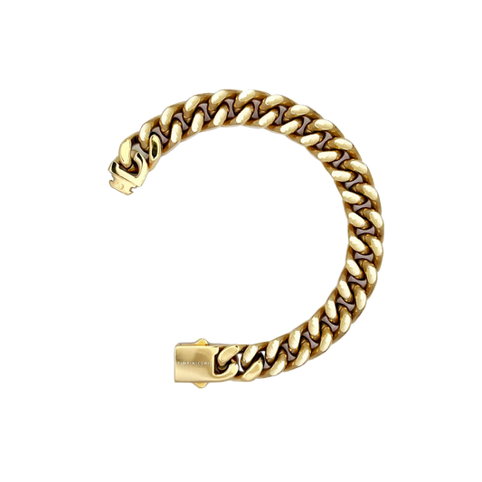 9TH AVE GOLD CURB CHAIN BRACELET IN GOLD