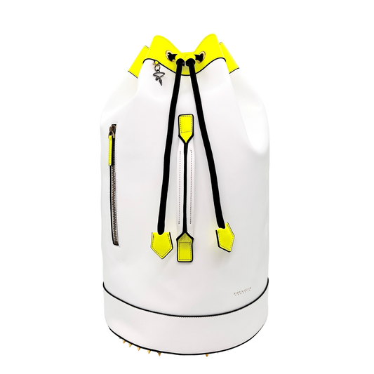 88G Bucket Backpack IN WHITE AND YELLOW