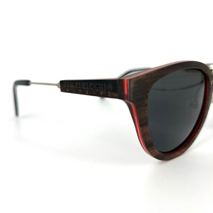 Ebony Wood Sunglasses with Black Lens - Pimpinicchio New York