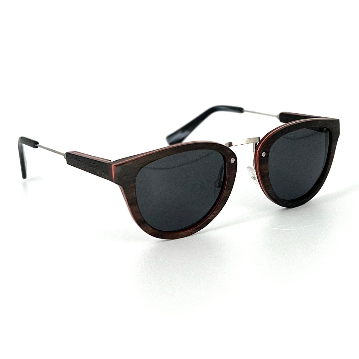 Ebony Wood Sunglasses with Black Lens - Pimpinicchio New York